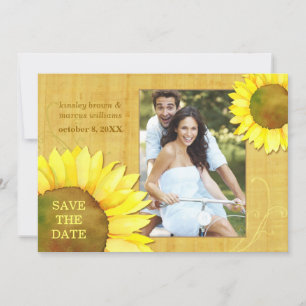 Chic Herbst Sonnenblumen Hochzeitsstift Save the D Save The Date