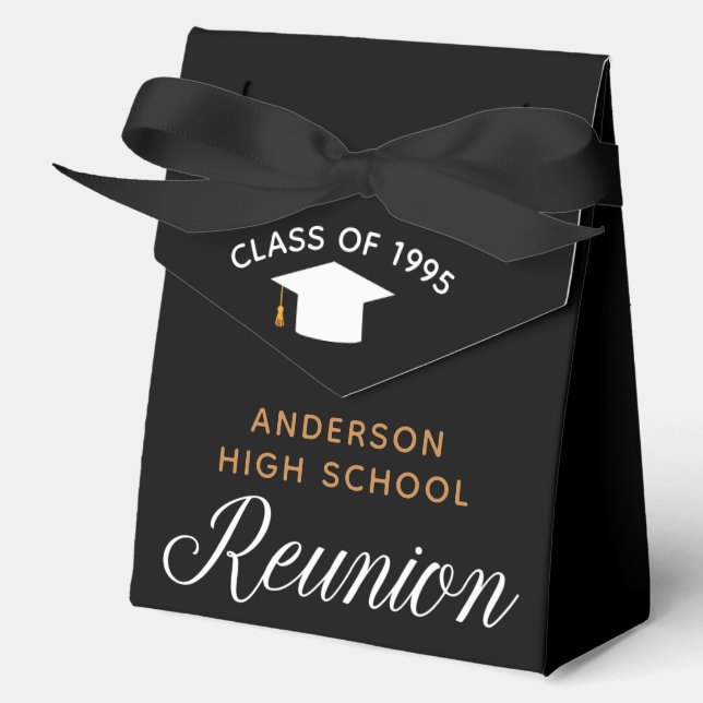 Chic High School Wiedersehen Black Gold Party Geschenkschachtel (Vorderseite)