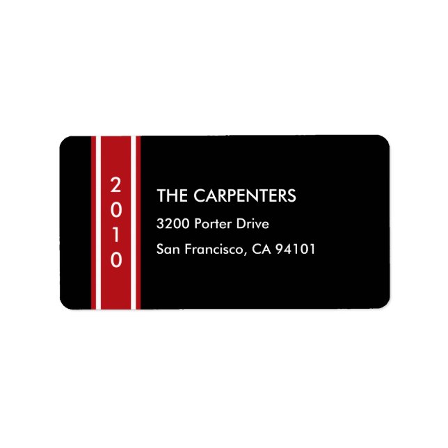 Chic Holiday Band - Adresse Adressaufkleber (Vorne)