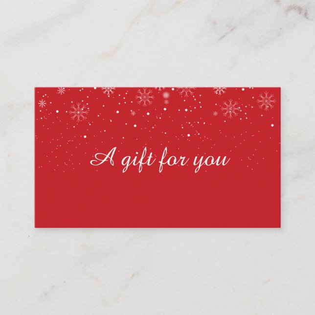Chic Holiday Business Geschenkgutschein Rabattkarte (Vorderseite)