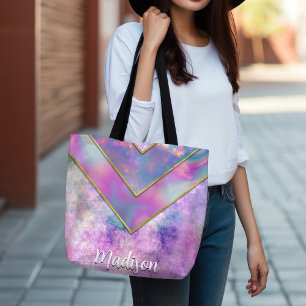 Chic holographic mädchenhaft stilvoll pink tasche
