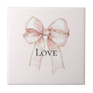 Chic Hübsch Pink Bow Fliese