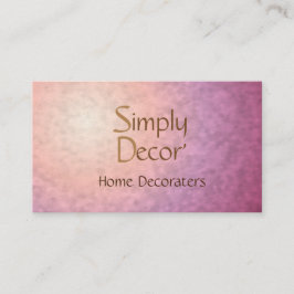 Chic Hübsch rosa Orange> Wohngestaltung Business C Visitenkarte