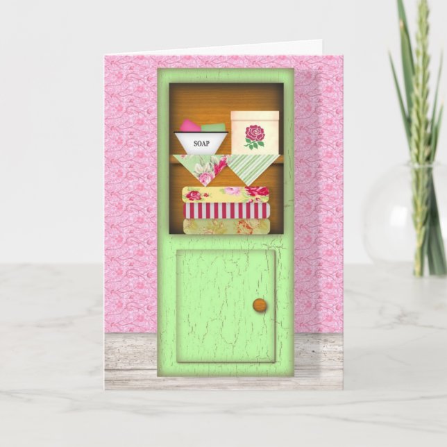Chic Hutch Birthday Card Karte (Vorderseite)