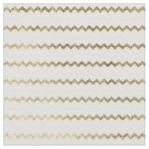 Chic-Imitat-Goldweißer moderner geometrischer Stoff