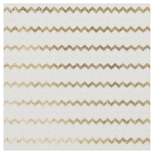 Chic-Imitat-Goldweißer moderner geometrischer Stoff (Nahaufnahme)