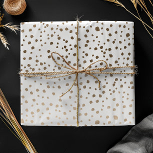 Chic Imitate Gold Dot Muster Geschenkpapier Set
