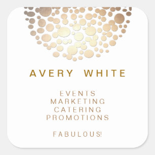 Chic Imitate Gold Leaf Circle Pattern Sticker