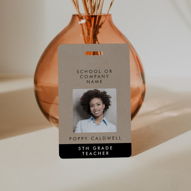 Chic Imitate Kraft Foto Small Business oder Lehrer Ausweis (Von Creator hochgeladen)