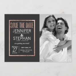 Chic Imitate Rose Gold Speichern Sie die Daten Save The Date