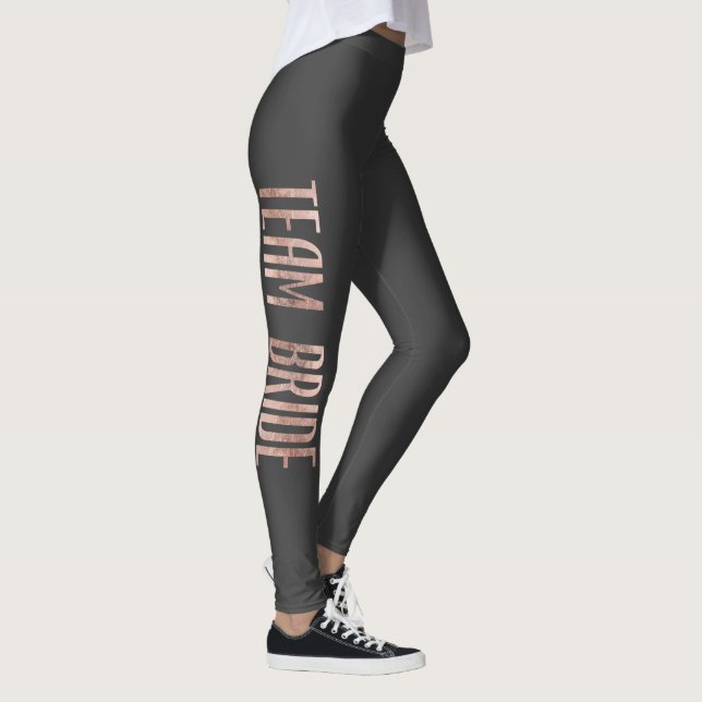 Chic Imitate Rose Gold Team Bridge Junggeselinnen- Leggings (Rechts)