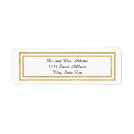 Chic Imitats Gold Glitzer Trim - Adressenaufschrif