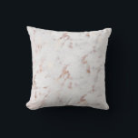 Chic Imitats Rose Gold Marmormuster Muster Pillow Kissen<br><div class="desc">Imitate Rose Gold Marmorpatrone Pillow. Modernes und trendiges Kissen mit weißem und Imitat Rose Goldmarmor. Die Lage des Hotels ist perfekt.</div>