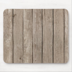Chic Imitats Rustikales Holz Mousepad
