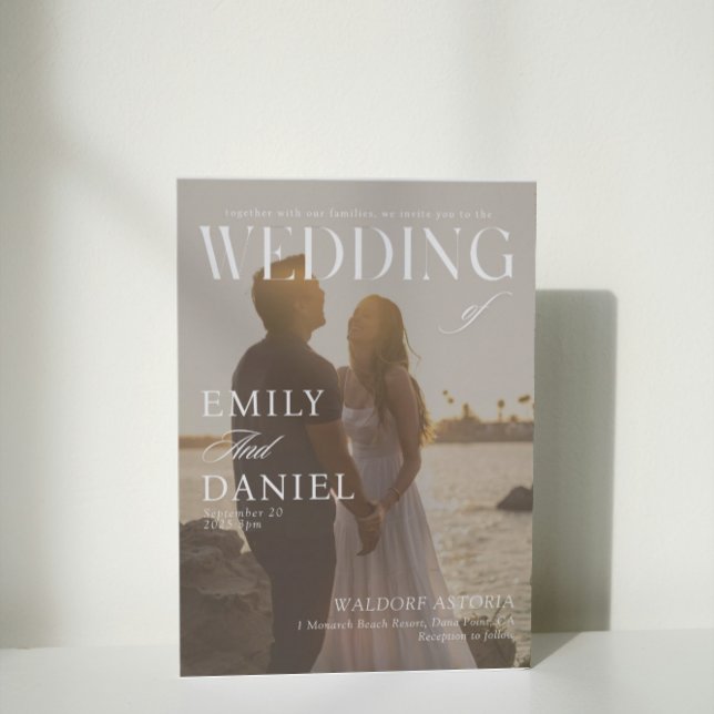Chic In Style Foto Magazine Wedding Einladung (Von Creator hochgeladen)