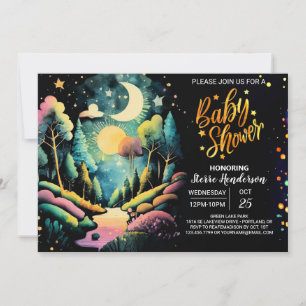 Chic in the Woods Baby Shower Einladung
