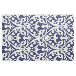 Chic Indigoblau-weiß-kat-Stammmuster Stoff