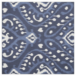 Chic Indigoblau-weiß-kat-Stammmuster Stoff