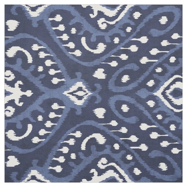 Chic Indigoblau-weiß-kat-Stammmuster Stoff (Muster)