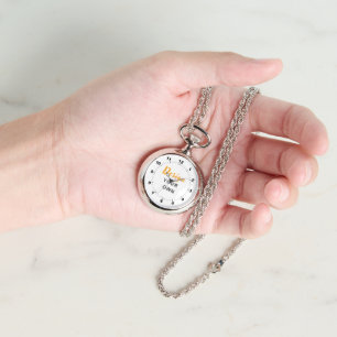 CHIC! ⏱️ Individuelle Silber-Halskette-Uhr Armbanduhr