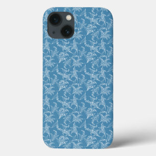 Chic iPad Case, White Lilies of the Valley: Blau Case-Mate iPhone Hülle