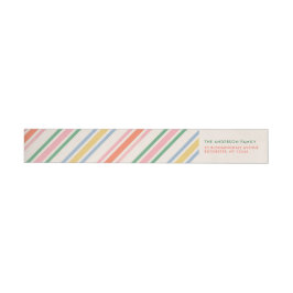 Chic Joyful Stripes Weihnachtsfeiertag