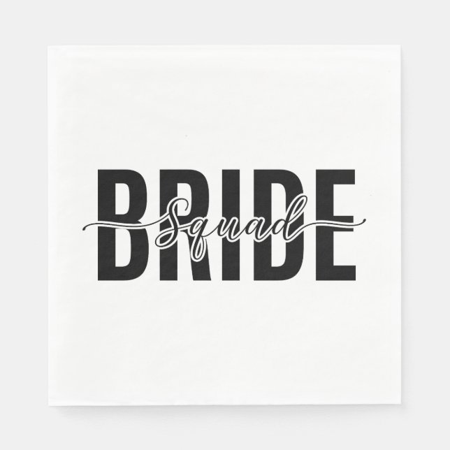 Chic Junggesellinnen Abschiedsparty Serviette (Vorderseite)