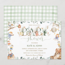 Chic Kinderzimmer Rhyme Greenery Baby Dusche Neutr