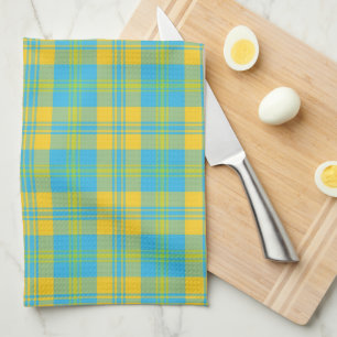 Chic Kitchtuch: Blau, Gelb, Grün Kariert Geschirrtuch
