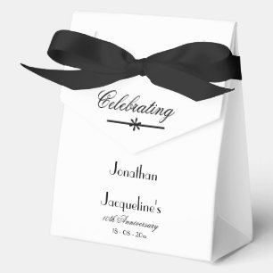 Chic Klassiker Große Weiße Hochzeitsjubiläum Geschenkschachtel