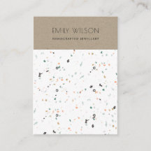 CHIC KRAFT WHITE TERRAZZO 3 EARRING DISPLAY LOGO