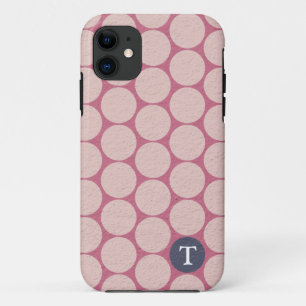 Chic Large Pink Polka Dots iPhone 11 Hülle