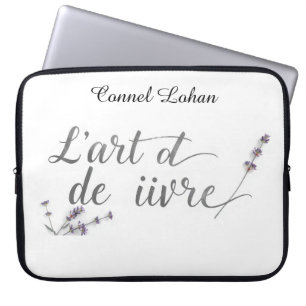 Chic L'Art de Vivre französischer Zitat Ästhetik Laptopschutzhülle