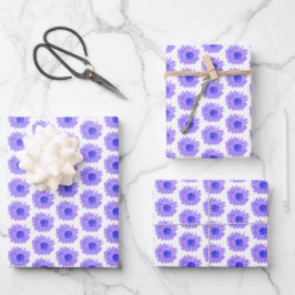 Chic Lavender Blume Wrapping Paper Sheets Geschenkpapier Set