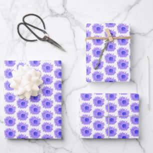 Chic Lavender Blume Wrapping Paper Sheets Geschenkpapier Set