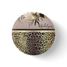 Chic Lavender Gold Leopard Safari