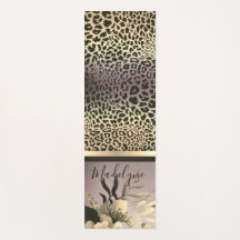 Chic Lavender Gold Leopard Safari