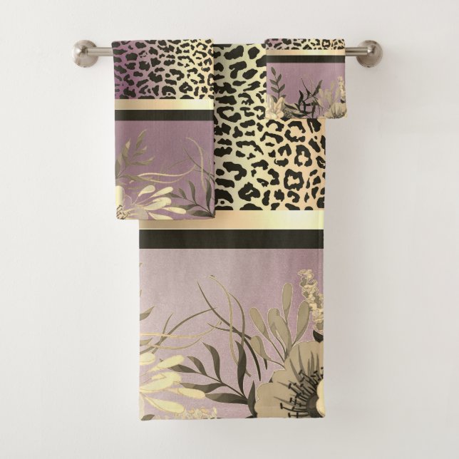 Chic Lavender Gold Safari Floral (En situation)