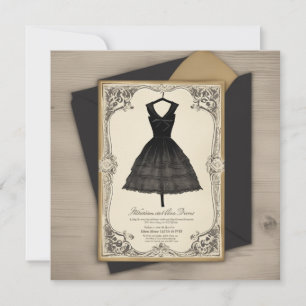 Chic LBD-Grüße: Einfach, aber Atemberaubend Einladung