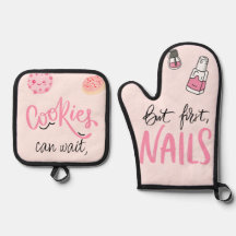 Chic Leckereien & Nails Oven Mitt and Pot Holder S