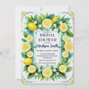 Chic Lemon Mediterranean Summer Brautparty Save The Date