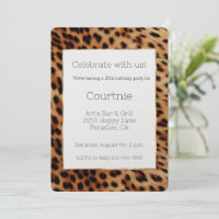 Chic Leopard Animal Birthday