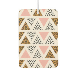 Chic Leopard & Pink Triangle Pattern Autolufterfrischer