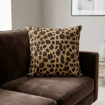 Chic Leopard Print Cheetah Spots Brown Black