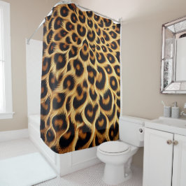 Chic Leopard Print Duschvorhang