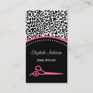 Chic Leopard Print Salon Loyalty Loyalty Prämie Treuekarte