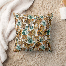 Chic Leopard Print Throw Kissen - stilvoll & gemüt