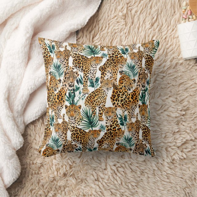Chic Leopard Print Throw Kissen - stilvoll & gemüt (Decke)