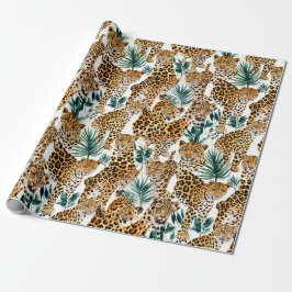 Chic Leopard Print Wrapping Paper - Bold & Stylish Geschenkpapier