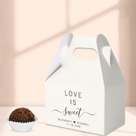 Chic Liebe ist süße Creme Hochzeit Geschenkschachtel